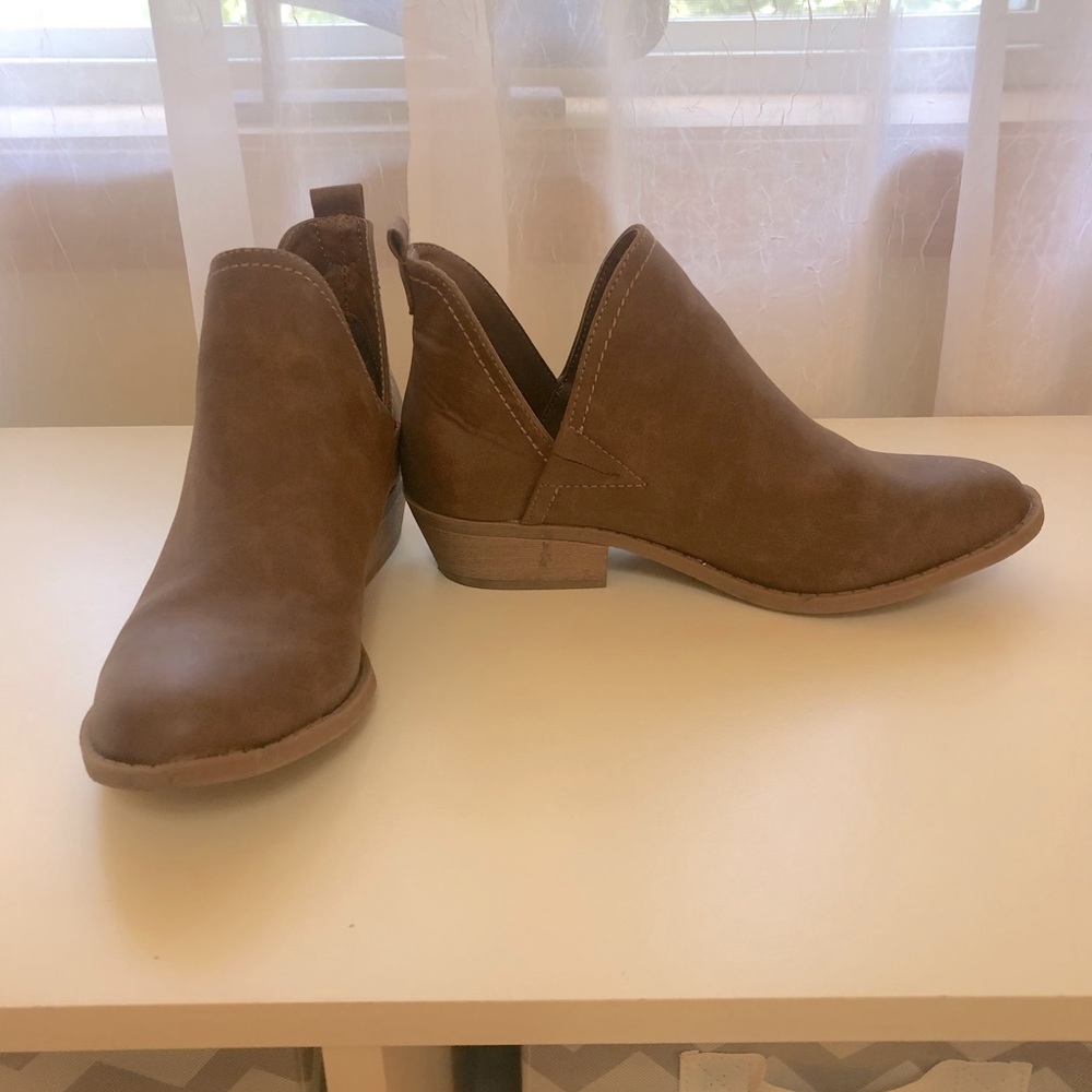 Brown booties